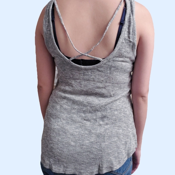 CRISS CROSS BACK KNIT TANK - Picture 2 of 3